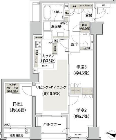 Floor: 3LDK + MC + N, the occupied area: 70.06 sq m, Price: TBD
