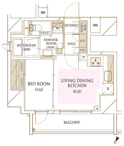 Floor: 1LDK, occupied area: 32.51 sq m, Price: TBD
