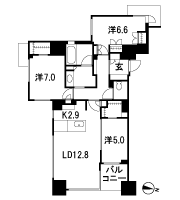 Floor: 3LDK + WIC, the occupied area: 85 sq m, Price: TBD