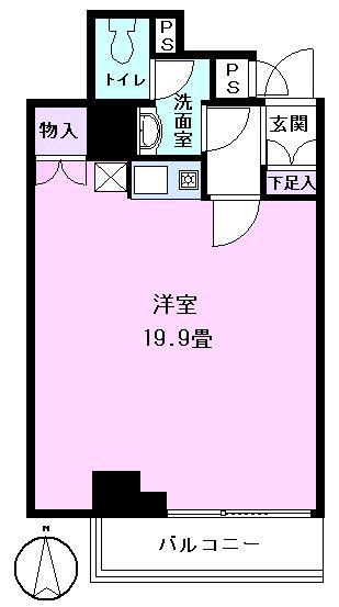 Floor plan. Price 23.8 million yen, Occupied area 42.75 sq m , Balcony area 4.43 sq m