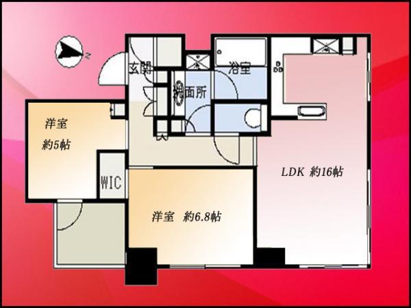 Floor plan. 2LDK, Price 79,800,000 yen, Occupied area 65.07 sq m
