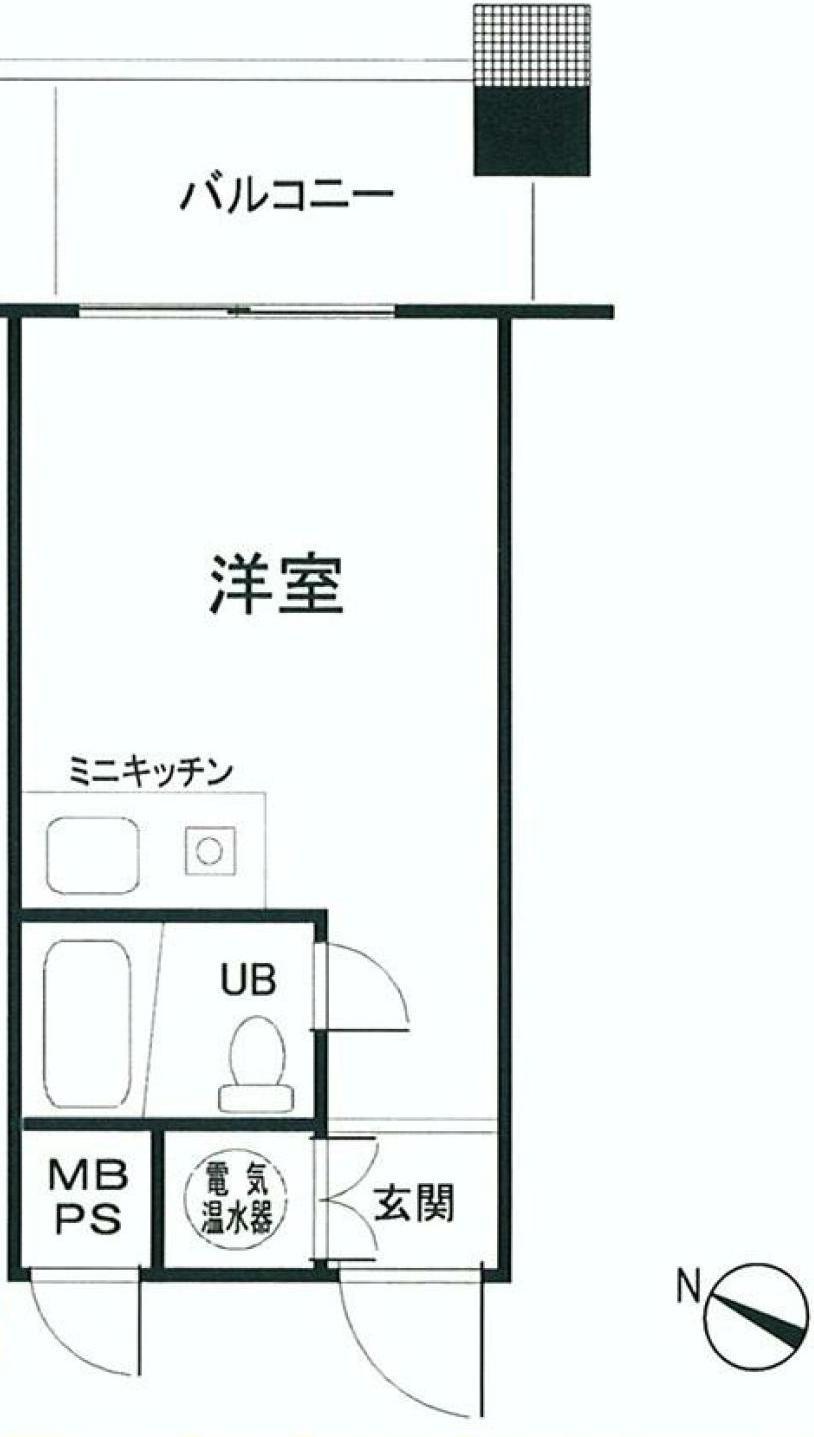 Floor plan. Price 12.8 million yen, Occupied area 15.42 sq m , Balcony area 4.67 sq m