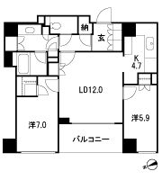 Floor: 2LDK + WIC + N, the occupied area: 71.71 sq m, Price: TBD