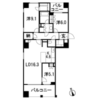 Floor: 3LDK + WIC + SIC + N, the occupied area: 96.22 sq m, Price: TBD