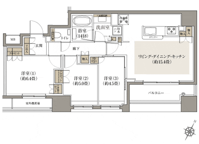 Floor: 3LDK, occupied area: 70.38 sq m, Price: 56,300,000 yen, now on sale