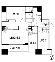Floor: 3LDK + WIC, the occupied area: 73.14 sq m, Price: 63,900,000 yen, now on sale