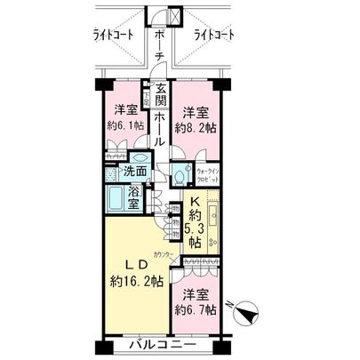 Floor plan. Chiyoda-ku, Tokyo Rokuban cho