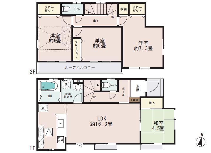 Floor plan. Chofu Municipal Chofu until junior high school 505m