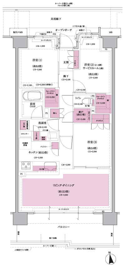 Floor: 3LDK + 2WIC + N, the occupied area: 75.33 sq m, Price: TBD