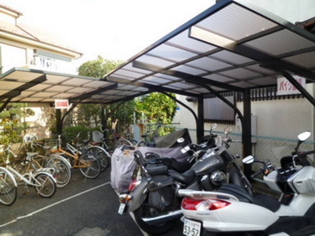 Parking lot. Bicycle-parking space