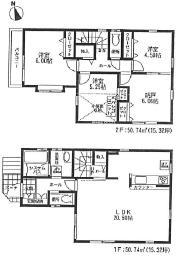 Floor plan. 47,800,000 yen, 3LDK + S (storeroom), Land area 88.14 sq m , Building area 101.48 sq m