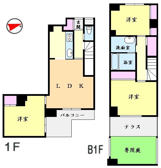 Floor plan. 3LDK, Price 36,900,000 yen, Occupied area 89.97 sq m