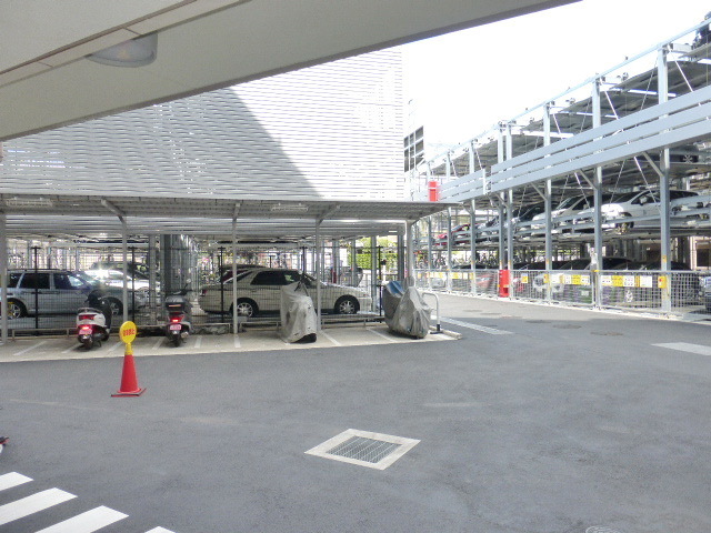 Parking lot. Parking Lot ・ Motorcycle Parking ・ Bicycle shed