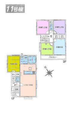 Floor plan. 46,800,000 yen, 4LDK, Land area 105.44 sq m , Building area 93.98 sq m floor plan