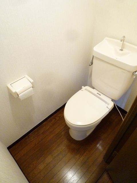 Toilet. Warm toilet with toilet. 