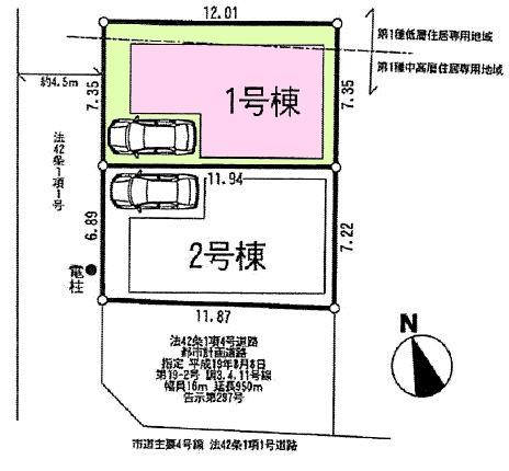 Compartment figure. 47,800,000 yen, 3LDK+S, Land area 88.14 sq m , Building area 101.48 sq m compartment view