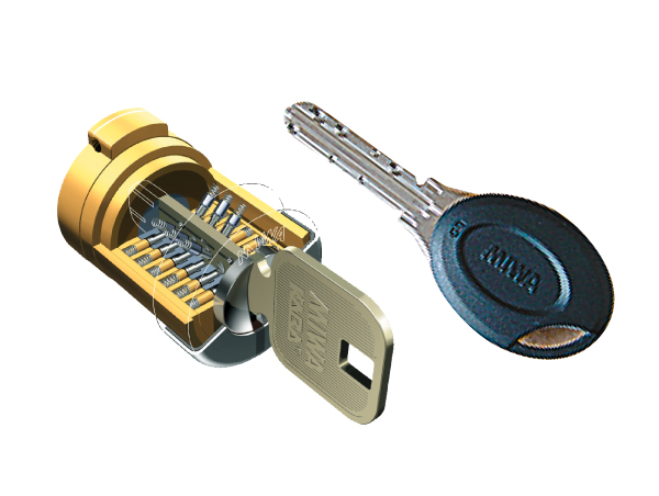 Security.  [Entrance of the key adopts dimple cylinder key in consideration of the crime prevention] Excellent in crime prevention, Effective as picking measures. Key, Operation since the insertion direction free reversible is also very smooth. (Conceptual diagram ・ Same specifications)