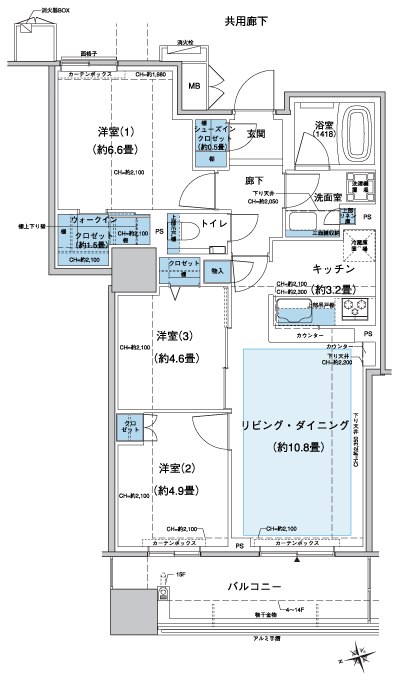 Floor: 3LDK + WIC + SIC, the occupied area: 68.33 sq m, Price: TBD