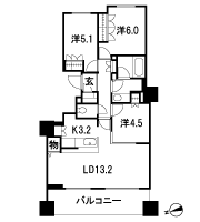 Floor: 3LDK + SIC, the occupied area: 72.23 sq m, Price: TBD