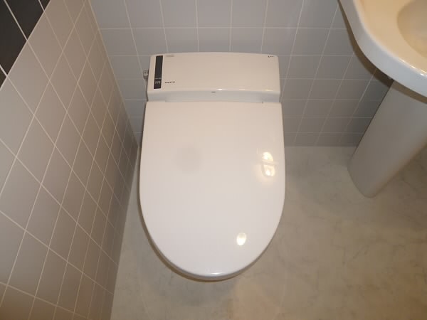 Toilet. Tankless! Clean in! 