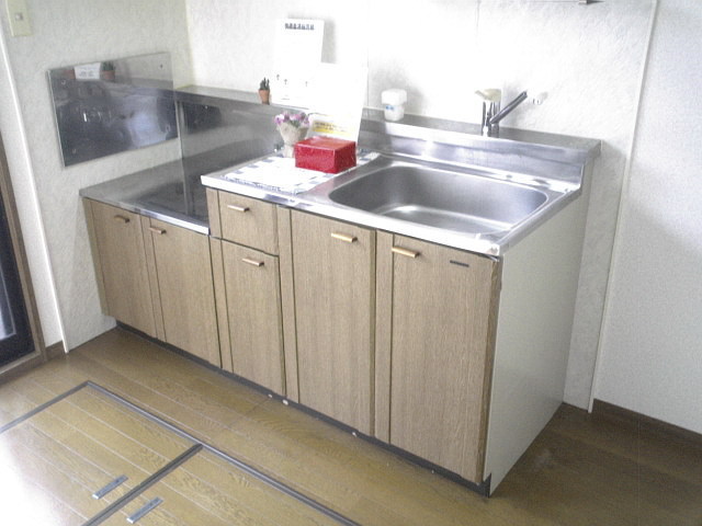 Kitchen. Two-burner stove can be installed