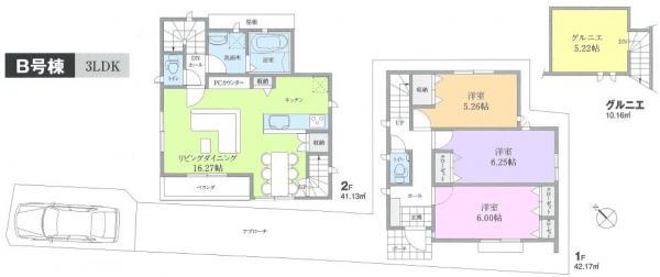Floor plan. 38,800,000 yen, 3LDK, Land area 96.6 sq m , Building area 83.3 sq m floor plan