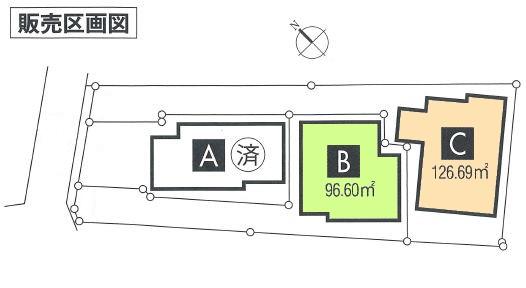 Compartment figure. 39,800,000 yen, 4LDK, Land area 126.69 sq m , Building area 94.39 sq m compartment view