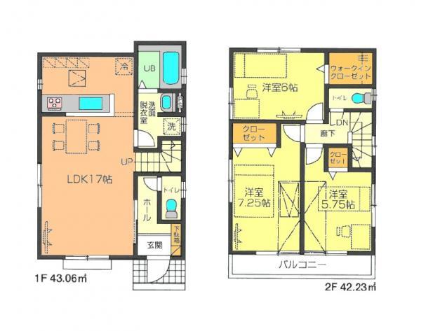 Floor plan. 39,800,000 yen, 3LDK, Land area 109.47 sq m , Building area 85.29 sq m floor plan