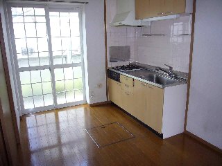 Kitchen. Window with a kitchen