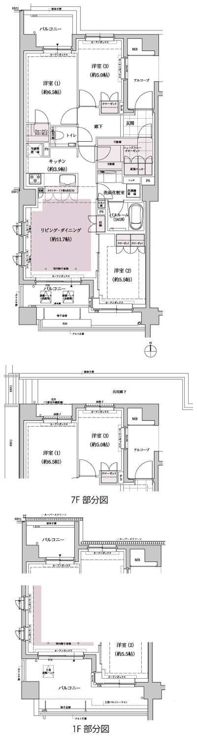 Floor: 3LDK + WIC + STC, the occupied area: 76.57 sq m, Price: TBD