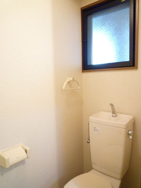 Toilet. Toilet with a window