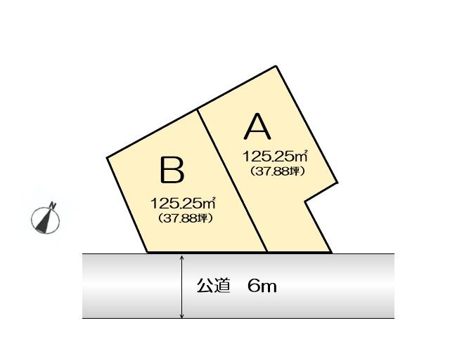 Compartment figure. Land price 51 million yen, Land area 125.25 sq m compartment view