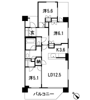 Floor: 3LDK + WIC + N + TR, the occupied area: 74.46 sq m, Price: 60,900,000 yen, now on sale