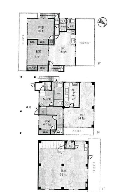 Floor plan. 58,900,000 yen, 4LDK, Land area 247 sq m , Building area 205.16 sq m