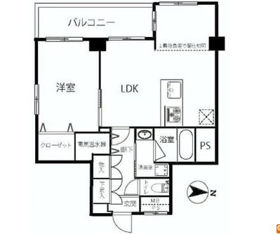 Floor plan. 2LDK, Price 25,800,000 yen, Occupied area 53.87 sq m , Balcony area 7.65 sq m