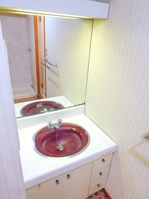 Washroom. Stylish independent wash basin