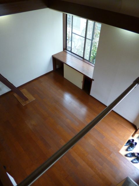 Living and room. Room viewed from loft.