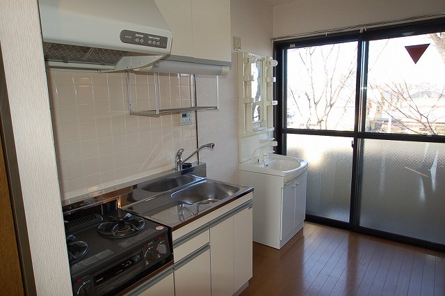 Kitchen. Two-sided balcony