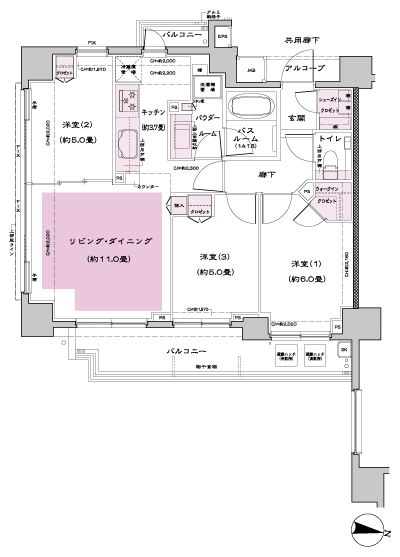 Floor: 3LD ・ K + WIC (Walk link rosette) + SIC (shoes closet), the occupied area: 67.18 sq m, Price: 49,500,000 yen, now on sale