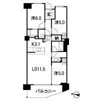 Floor: 3LD ・ K + N (storeroom) + WIC (walk-in closet), the occupied area: 67 sq m, Price: 44,900,000 yen, now on sale