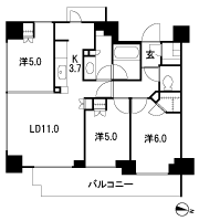 Floor: 3LD ・ K + WIC (Walk link rosette) + SIC (shoes closet), the occupied area: 67.18 sq m, Price: 49,500,000 yen, now on sale