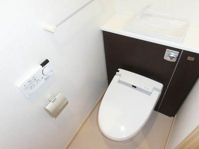 Toilet. Toilet is with a bidet