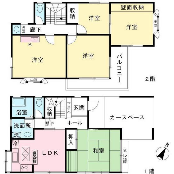 Floor plan. 45,800,000 yen, 5DK, Land area 111.24 sq m , Building area 112.61 sq m