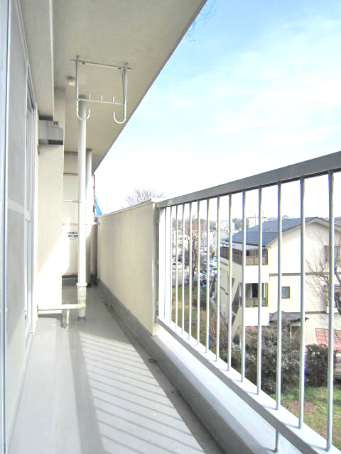 Balcony. Wide balcony