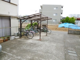 Other common areas. It is a bicycle parking lot equipped