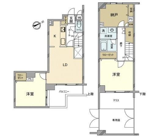Floor plan. 3LDK, Price 36,900,000 yen, Occupied area 89.97 sq m , Balcony area 6.94 sq m