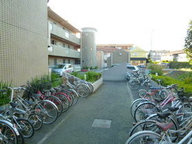 Other common areas. It is a bicycle parking lot equipped