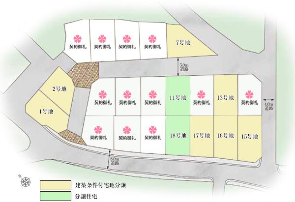 Compartment figure. Land prices -  ※ Sales compartment Figure