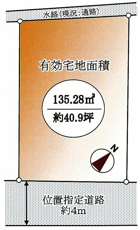 Compartment figure. Land price 46 million yen, Land area 135.28 sq m