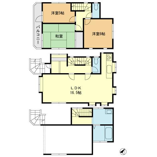 Floor plan. 32 million yen, 3LDK, Land area 64.29 sq m , Building area 102.39 sq m floor plan